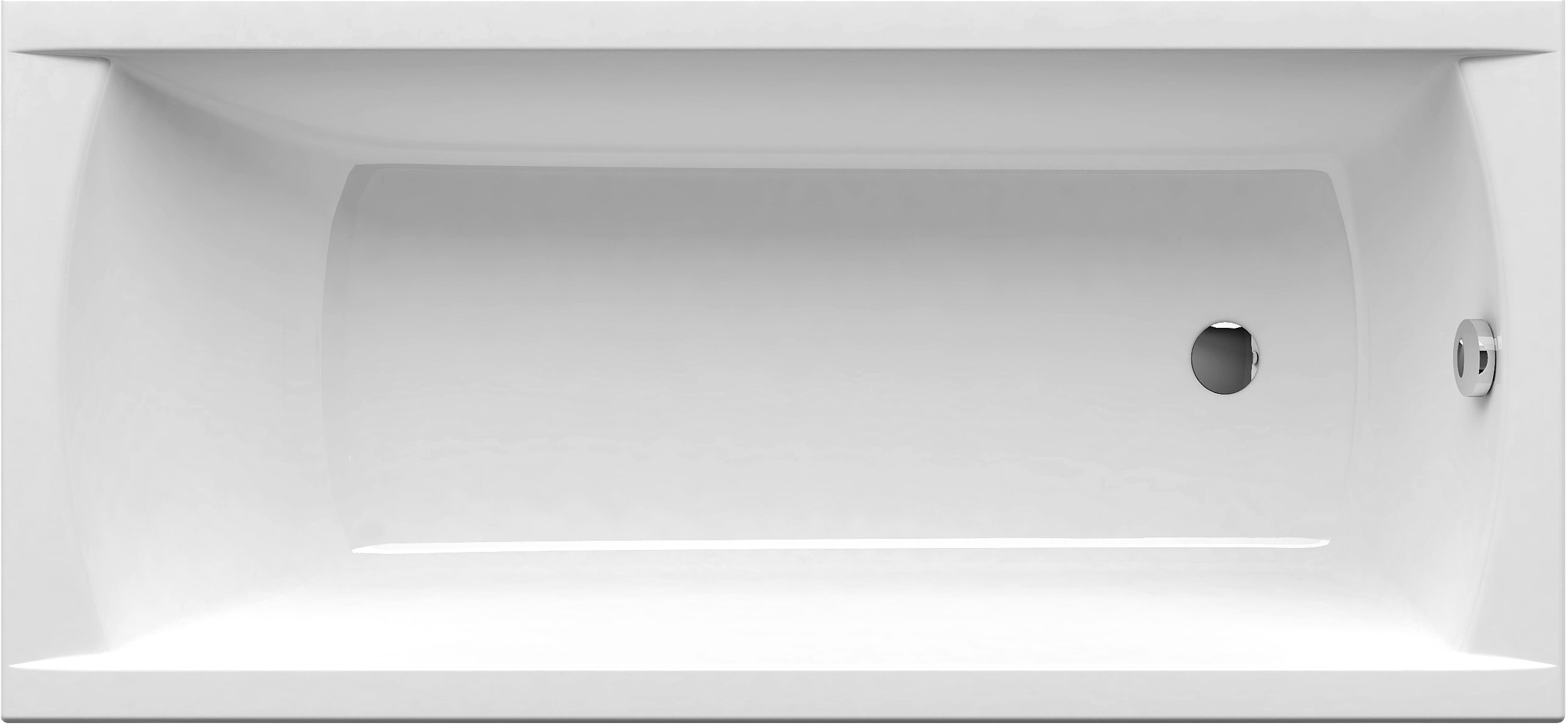 Акриловая ванна Ravak Classic C521000000 без опоры 150x70 см, пристенная, белая