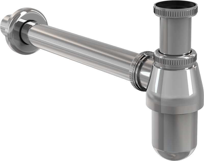 Сифон для раковины AlcaPlast A431 32 мм, бутылочный, хром