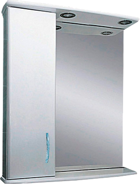 Зеркало Misty Астра 60 L с подсветкой, белый