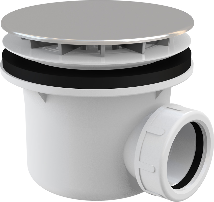 Сифон для поддона AlcaPlast A49CR 90 мм, хром