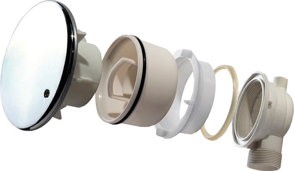 Сифон для поддона Cezares CZR-01-90 90 мм, хром