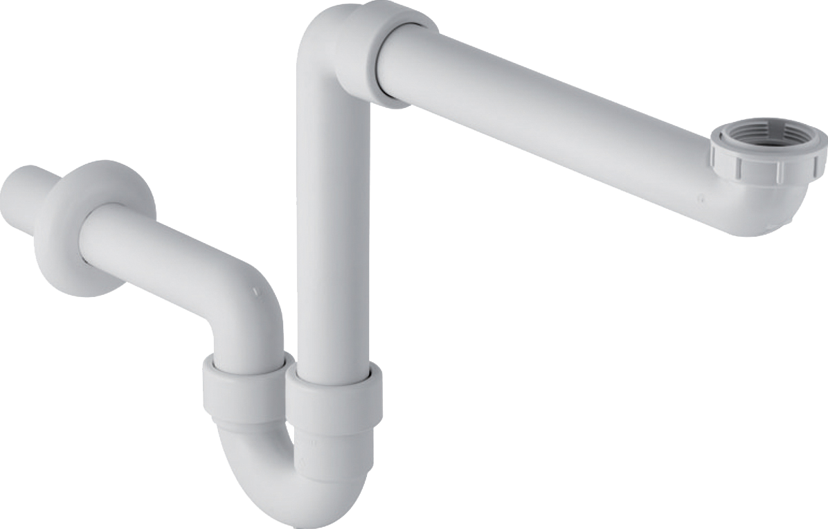 Сифон для раковины Geberit 151.107.11.1 32 мм, трубный, белый