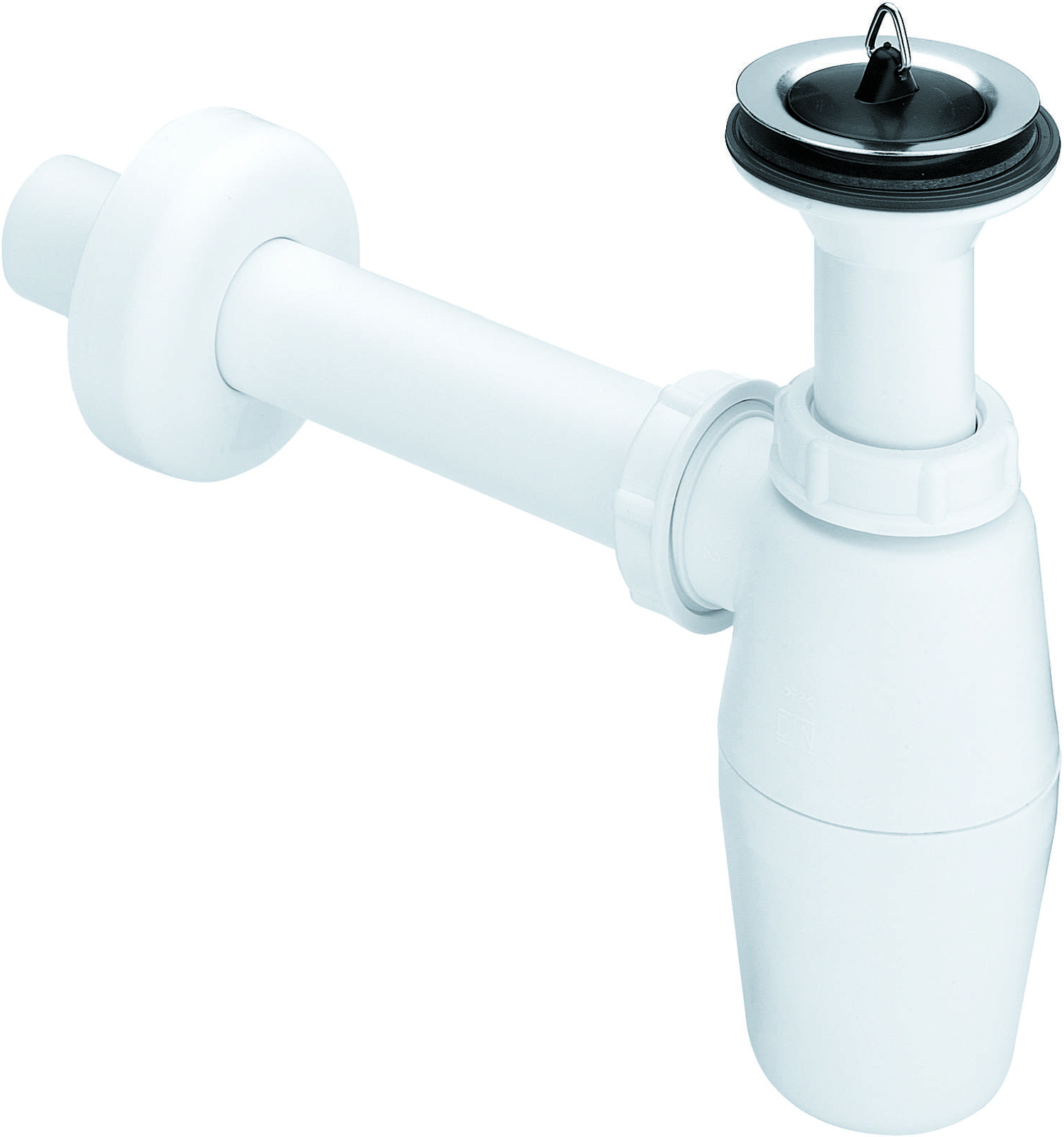 Сифон для раковины Viega 103927 32 мм, бутылочный, хром, с пробкой