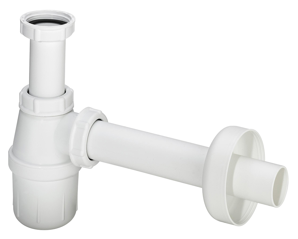 Сифон для раковины Viega 108694 32 мм, бутылочный, белый