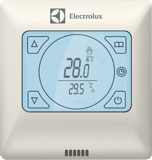 Терморегулятор для теплого пола Electrolux Thermotronic Touch сенсорный, встраиваемый, слоновая кость, программируемый, c датчиком температуры пола