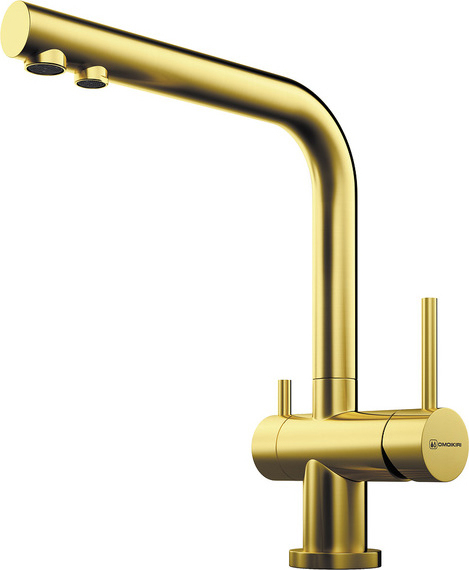 Смеситель для кухни Omoikiri Nagano PVD-G светлое золото