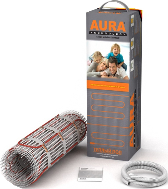 Теплый пол Aura Technology MTA 600-4,0 под плитку, в стяжку, на стяжку, 600 Вт, 4 м2