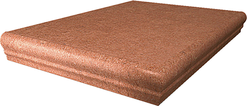 Ступени KERAMA MARAZZI Аллея кирпичная матовые, морозостойкие, износостойкое, неполированные угловые