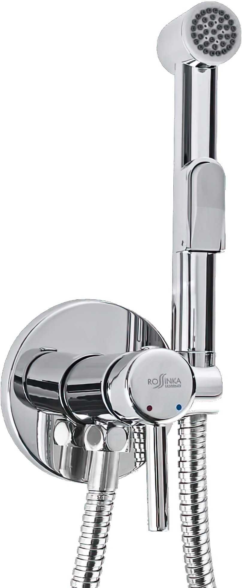 Гигиенический душ Rossinka X X25-51 со смесителем, С ВНУТРЕННЕЙ ЧАСТЬЮ