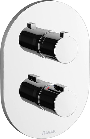 Термостатический смеситель встраиваемый Ravak Chrome CR 063.00 С ВНУТРЕННЕЙ ЧАСТЬЮ для ванны с душем