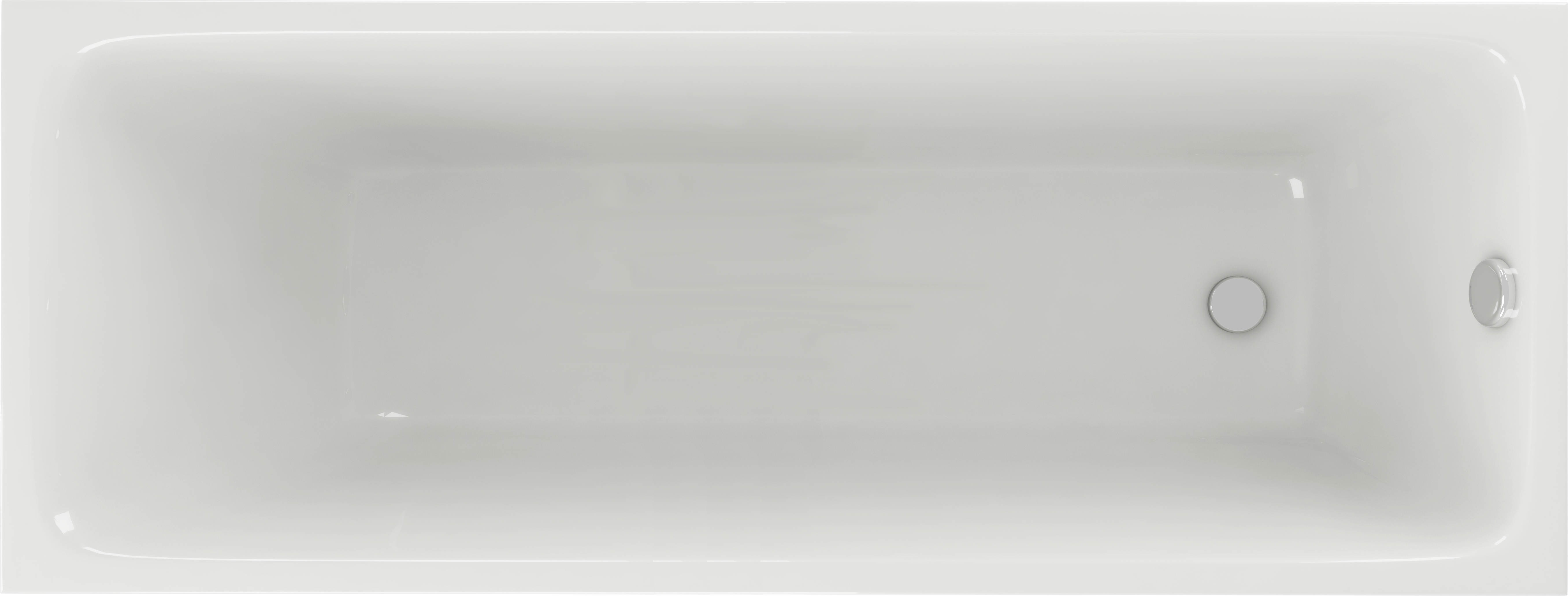 Акриловая ванна AQUATEK Мия 170x70 см, пристенная, белая, на ножках