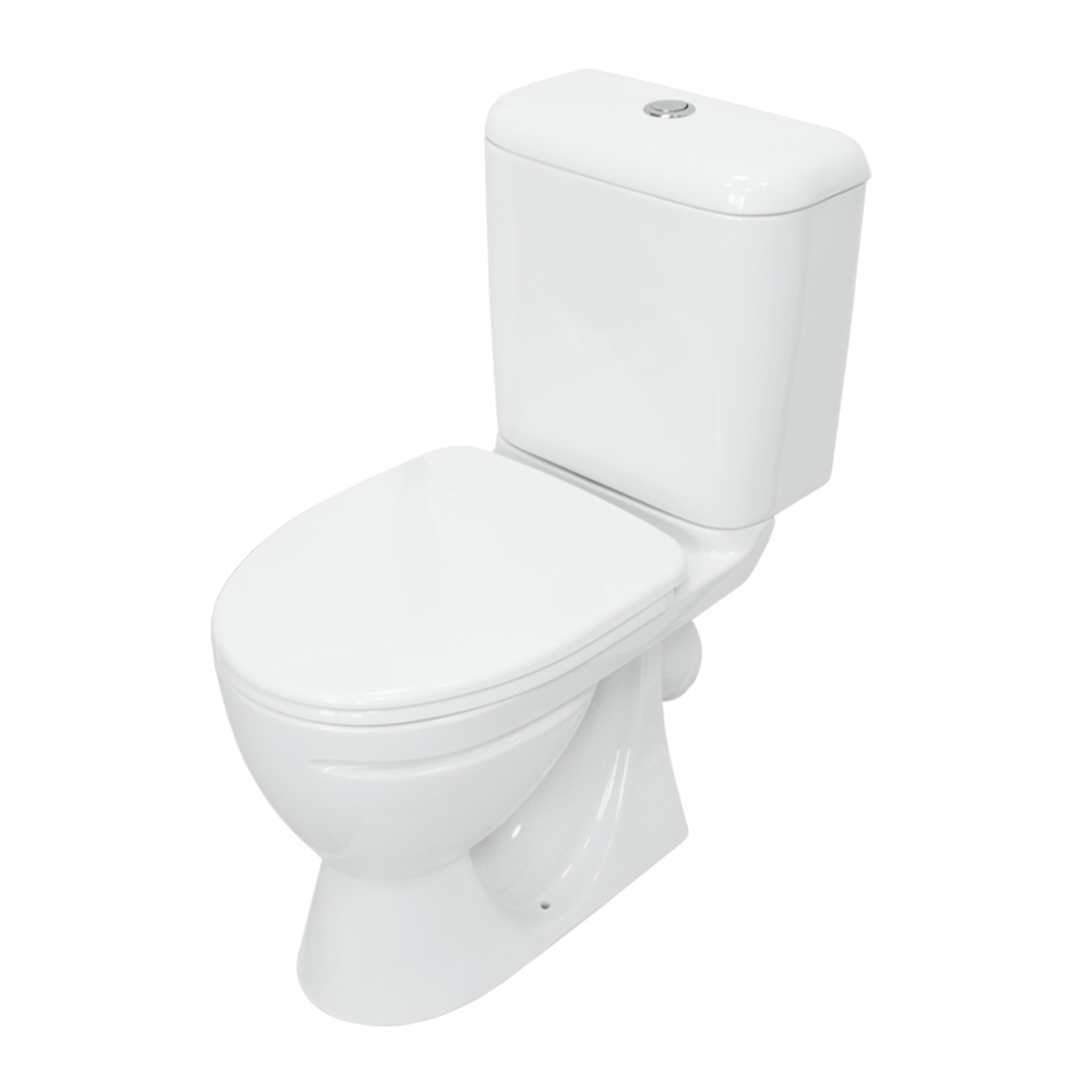 Унитаз-компакт напольный Sanita Стандарт стандарт глянцевый белый