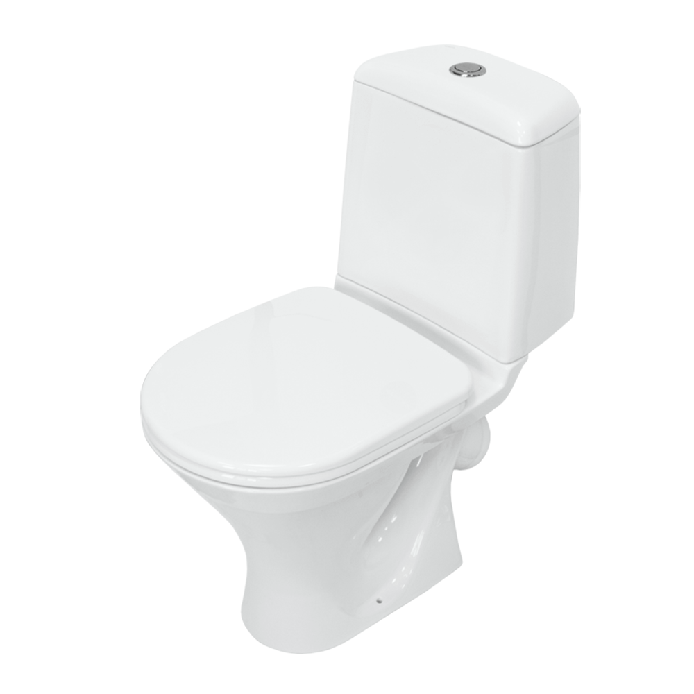 Унитаз-компакт напольный Sanita Аттика стандарт глянцевый белый