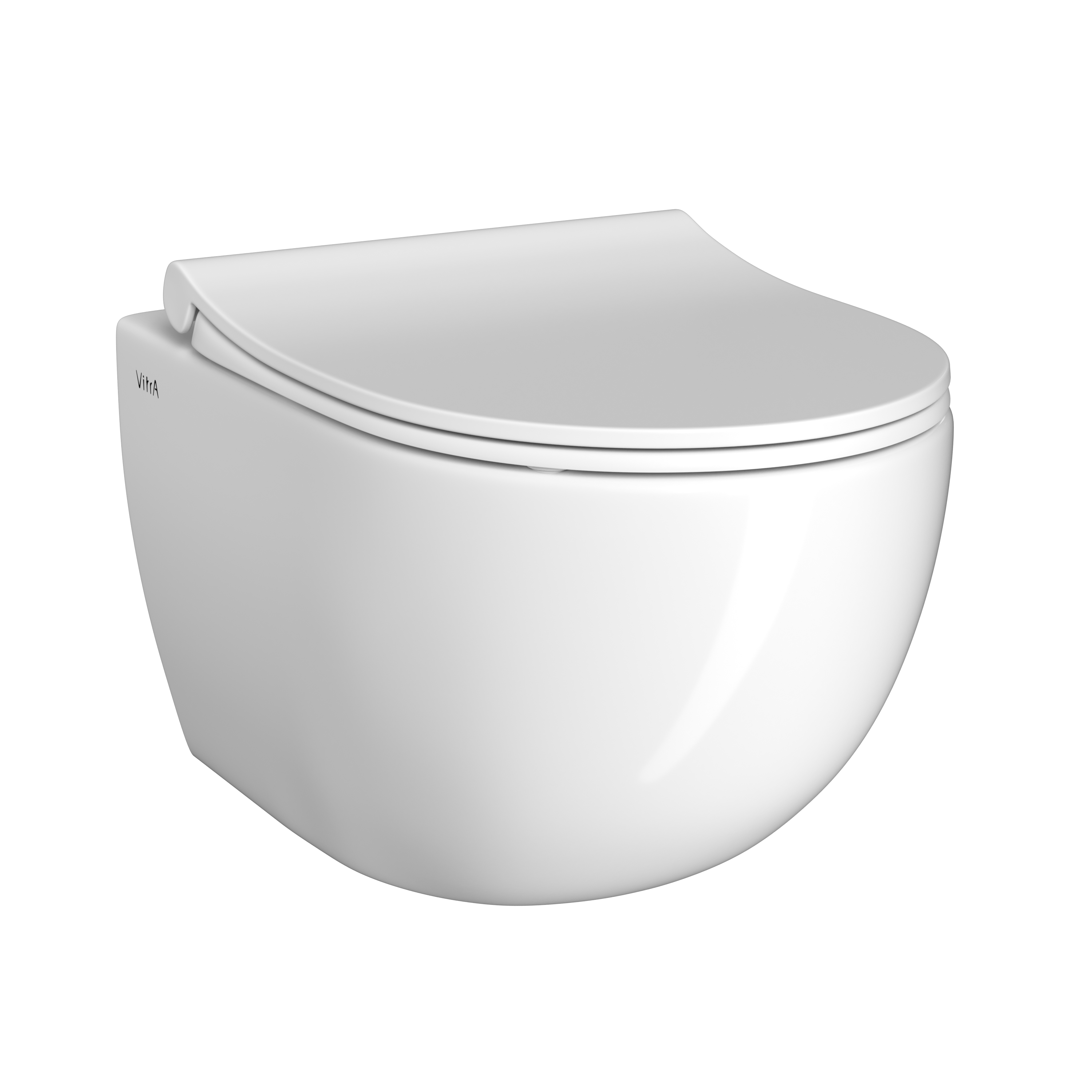 Унитаз подвесной VitrA Sento 7748B003-0075 сиденье 130-003-009 с микролифтом, безободковый, глянцевый белый