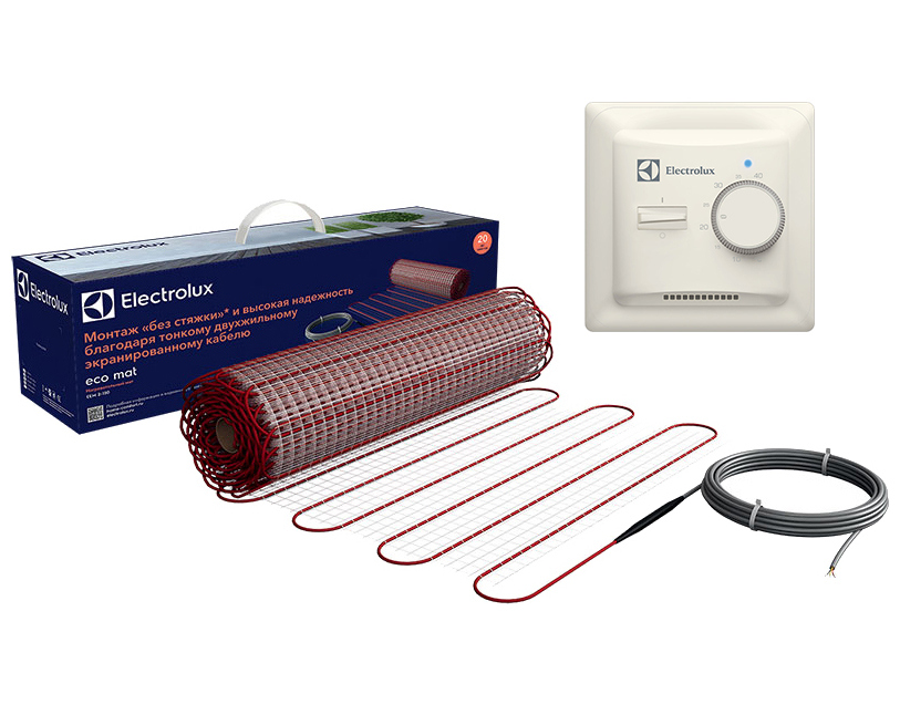 Теплый пол Electrolux Eco Mat EEM 2-150-0,5 + терморегулятор Thermotronic Basic