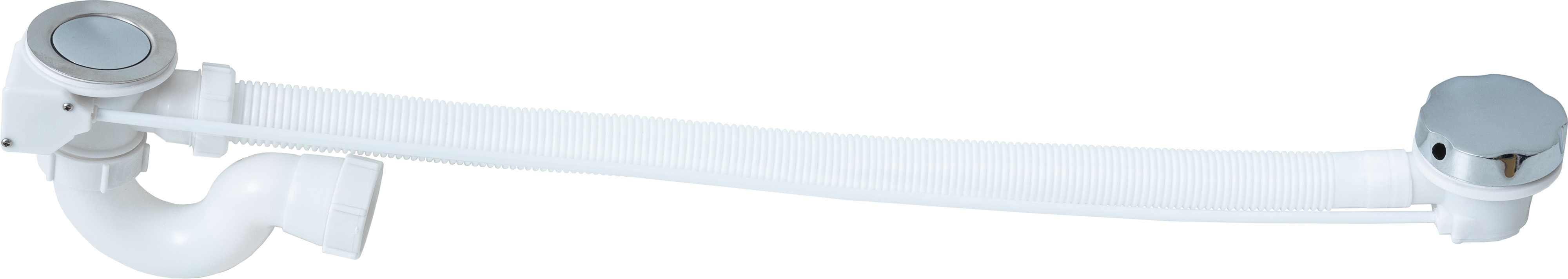 Слив-перелив для ванны Aquanet A1850 W P TRAP 75 см 52 мм, полуавтомат, хром, с сифоном