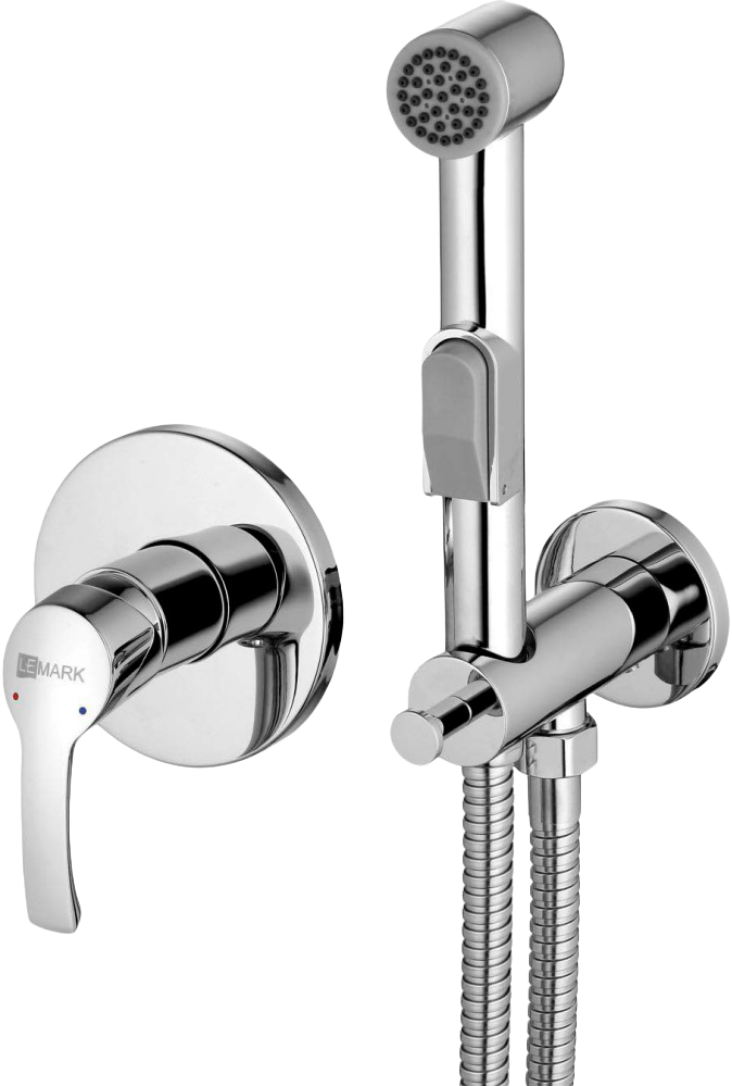 Гигиенический душ Lemark plus Strike LM1119C со смесителем, С ВНУТРЕННЕЙ ЧАСТЬЮ