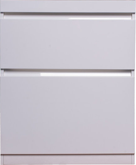 Тумба под раковину без столешницы Style Line Даллас 130 Люкс Plus напольная, белая