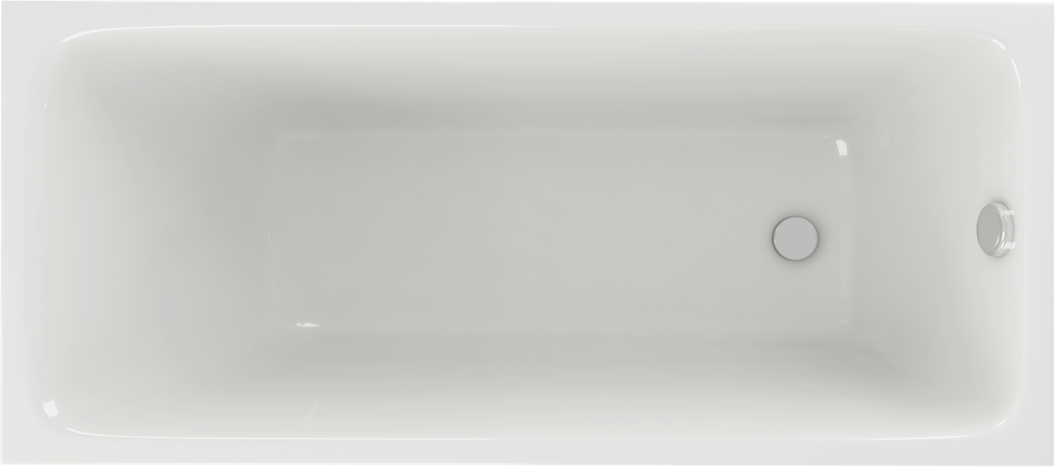 Акриловая ванна AQUATEK Мия 140x70 см, пристенная, белая, на ножках