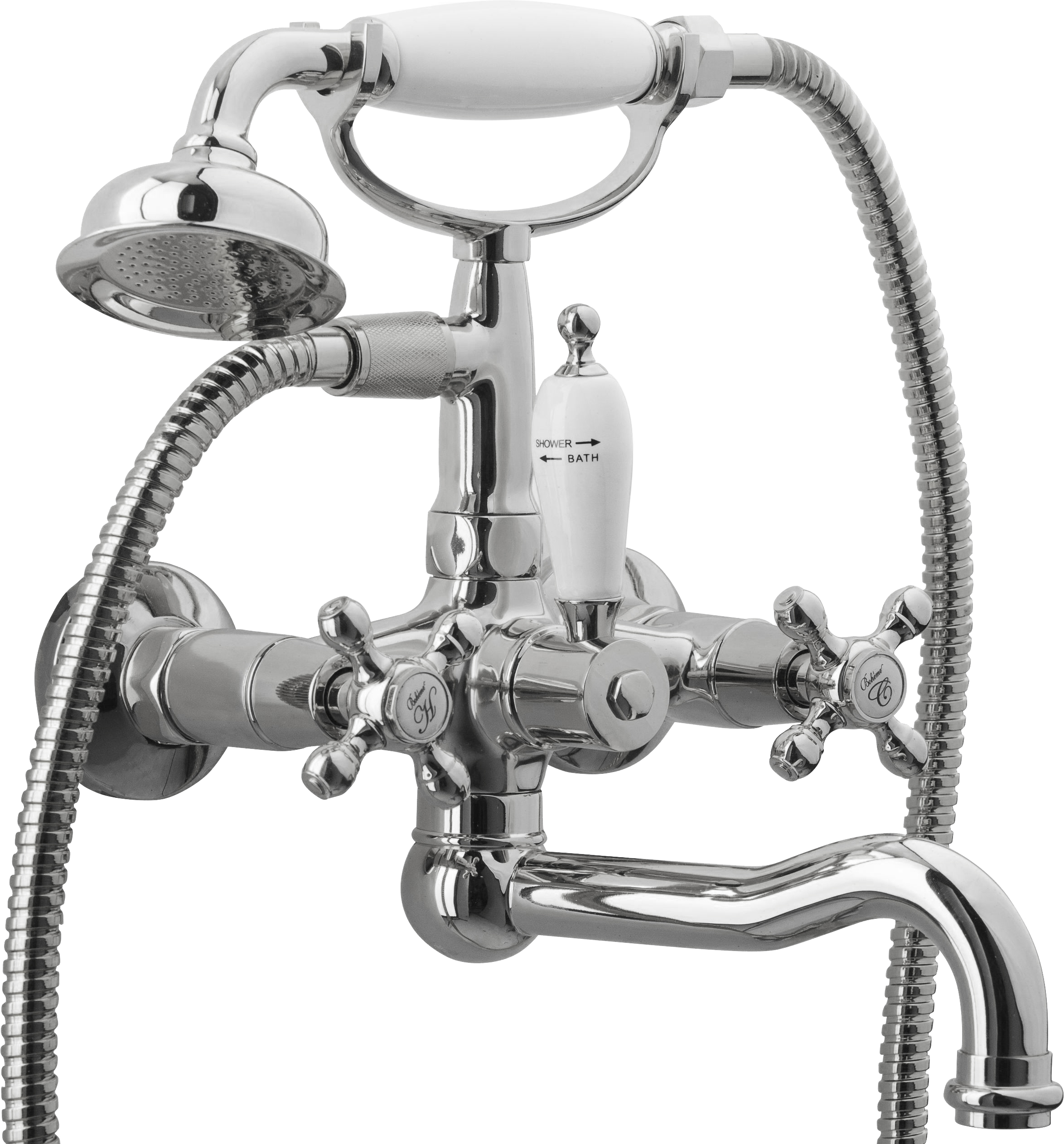Смеситель для ванны с душем Boheme Tradizionale Chromo 273