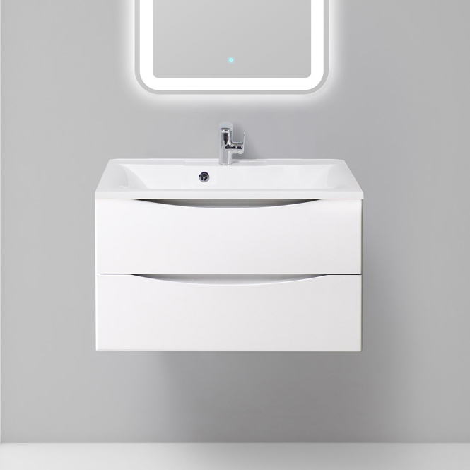 Тумба с раковиной BelBagno Marino 80 bianco lucido, подвесная