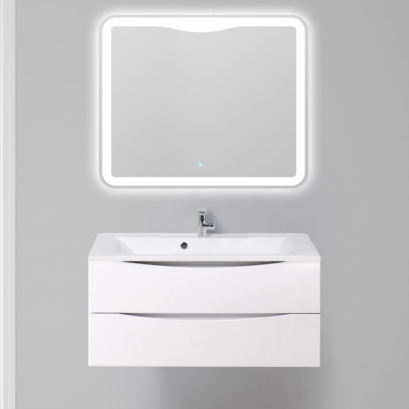 Мебель для ванной комнаты BelBagno Marino 100 bianco lucido, подвесная