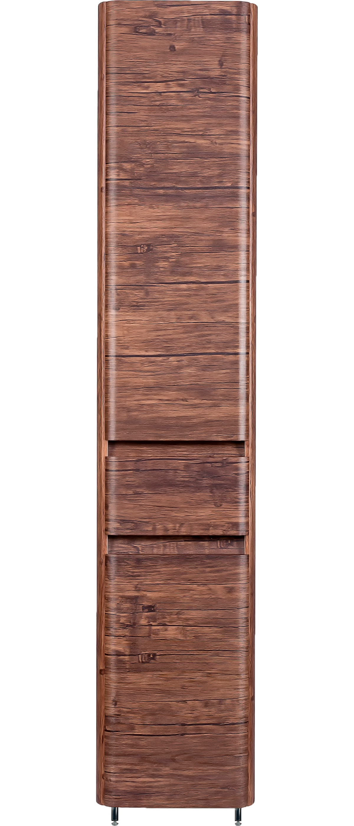 Шкаф-пенал для ванной Style Line Атлантика 35 Люкс Plus, с бельевой корзиной, старое дерево