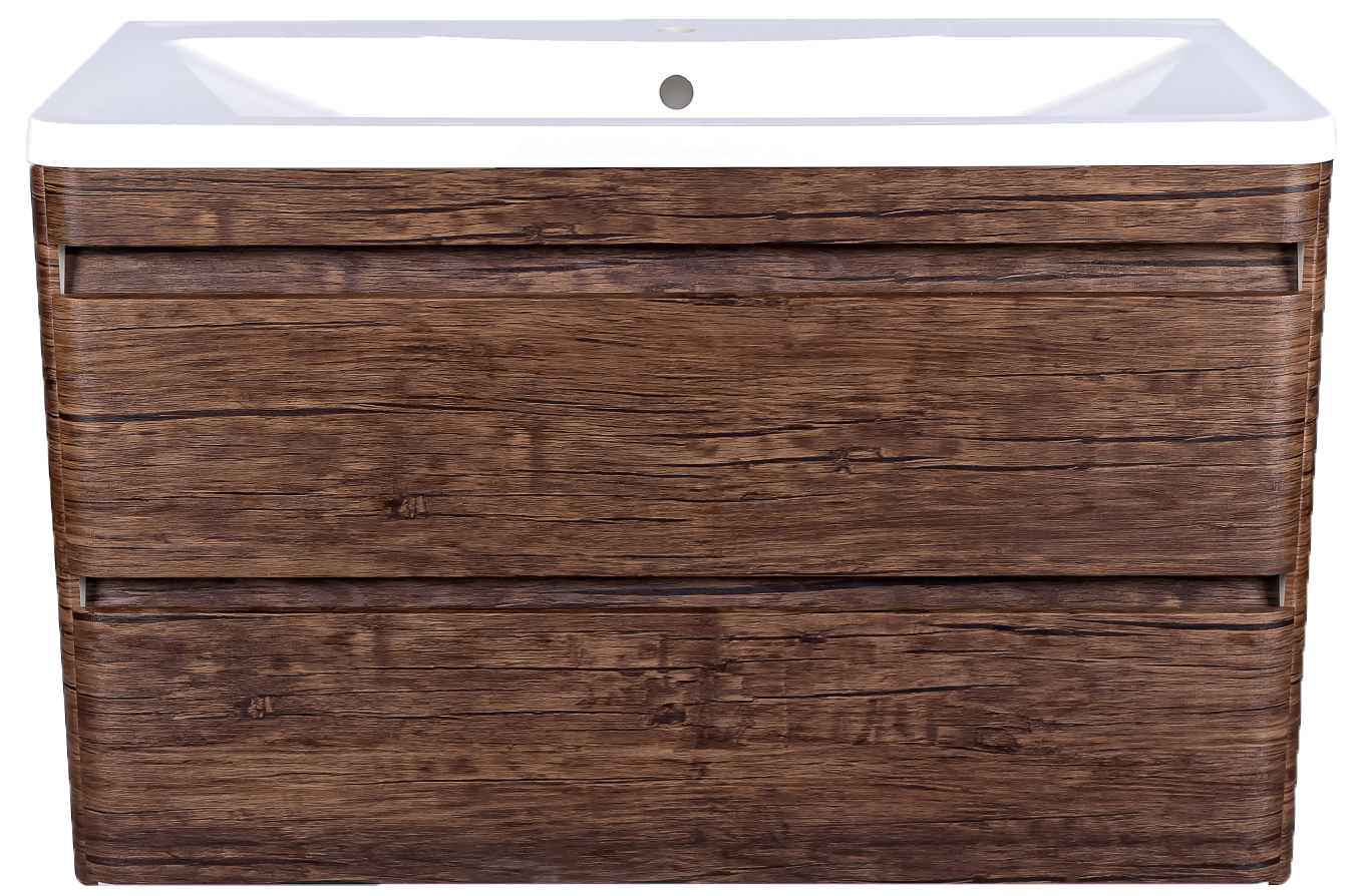 Тумба под раковину без столешницы Style Line Атлантика 100 Люкс Plus, подвесная, старое дерево