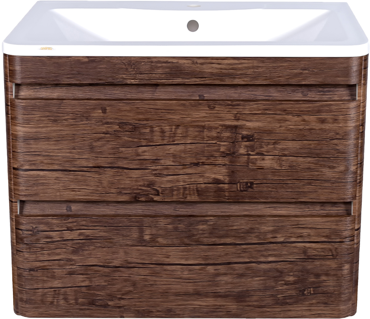 Тумба под раковину без столешницы Style Line Атлантика 80 Люкс Plus, подвесная, старое дерево