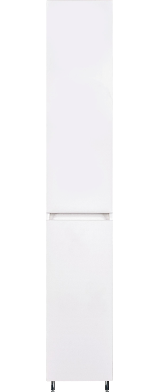 Шкаф-пенал для ванной Style Line Даллас 30 Люкс Plus универсальный, белый, с бельевой корзиной