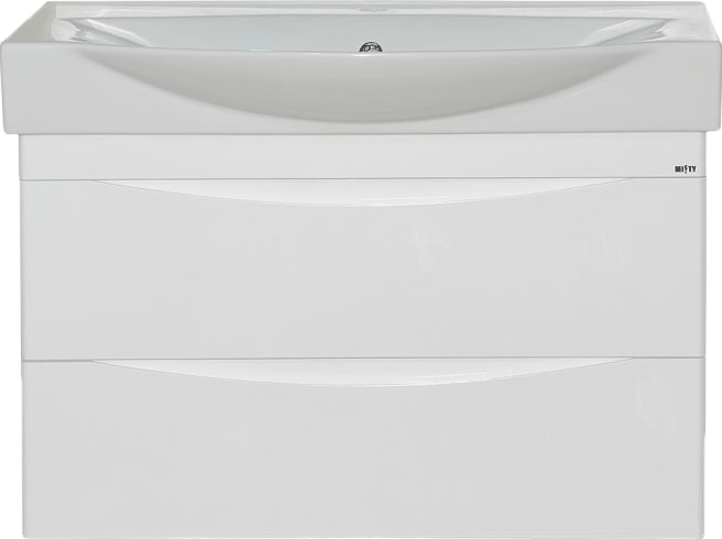 Тумба под раковину без столешницы Misty Элвис 85 подвесная, белая