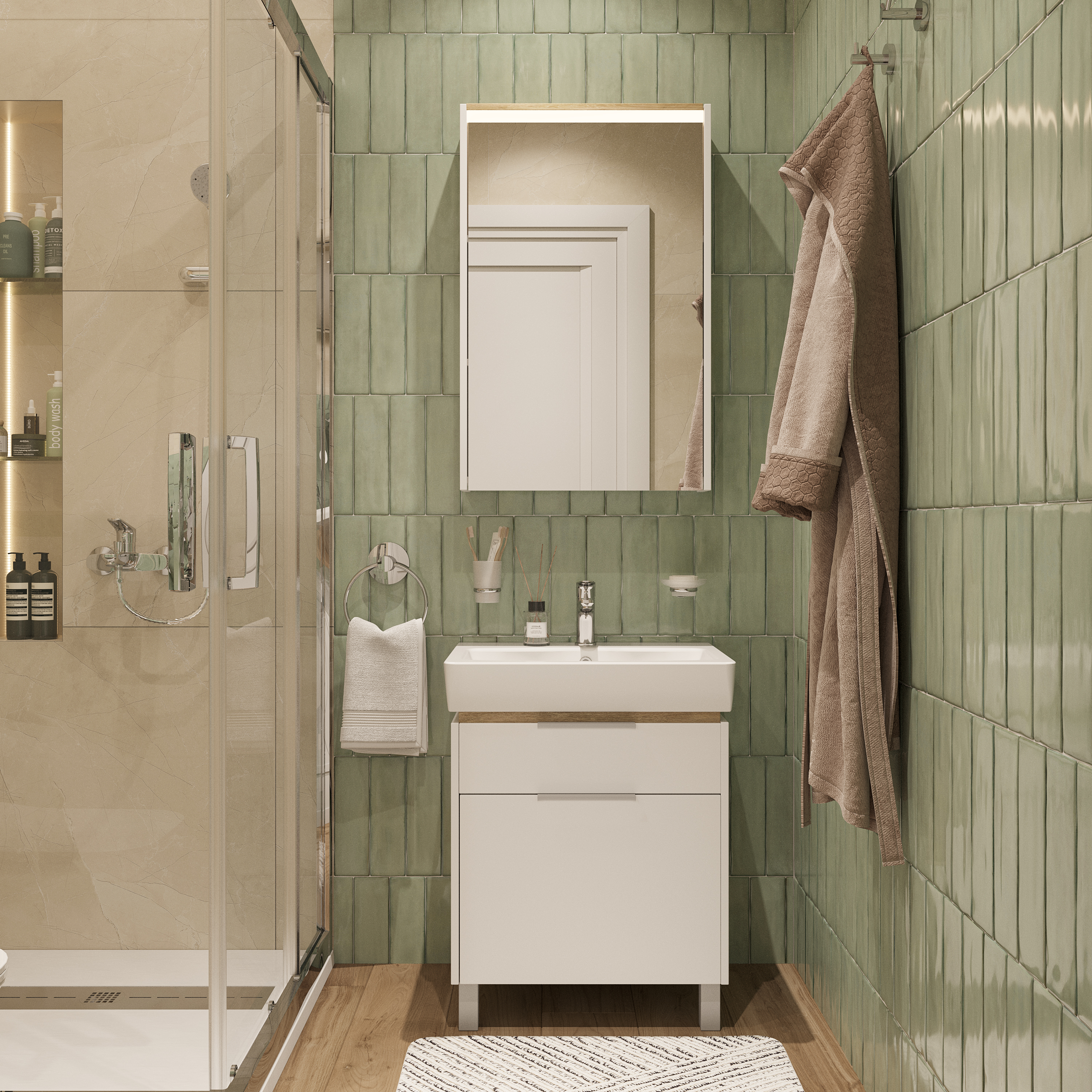 Мебель для ванной комнаты STWORKI Дублин 60