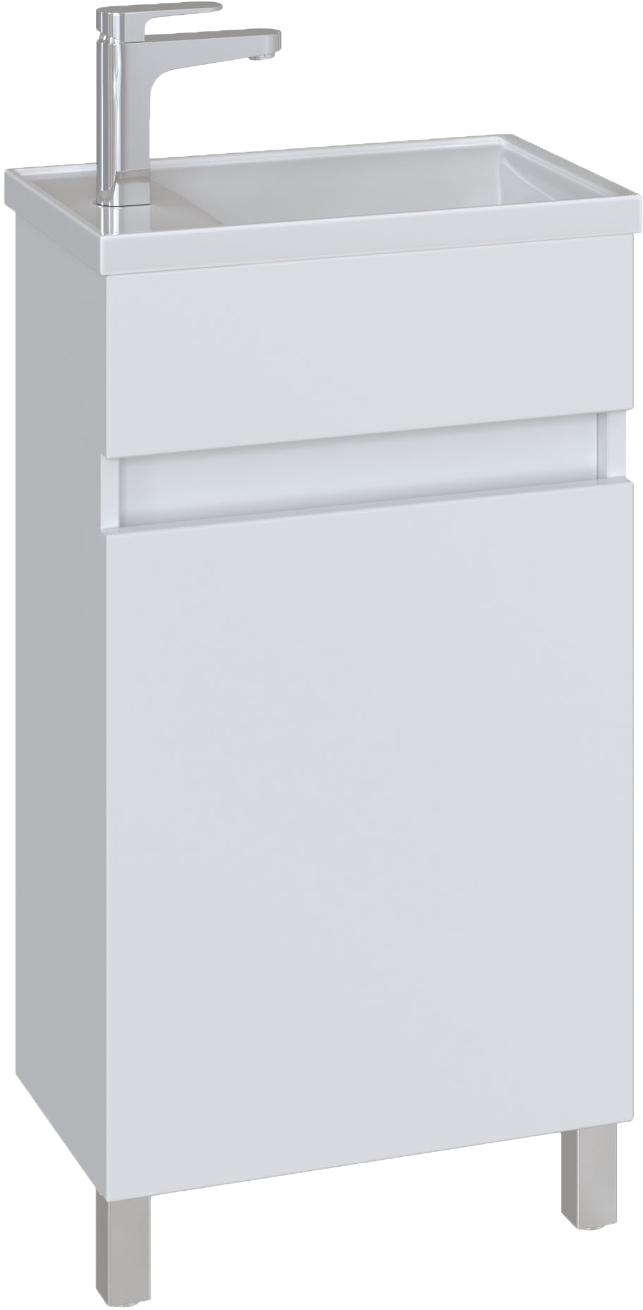 Тумба под раковину без столешницы SanStar Квадро 45 напольная, белая