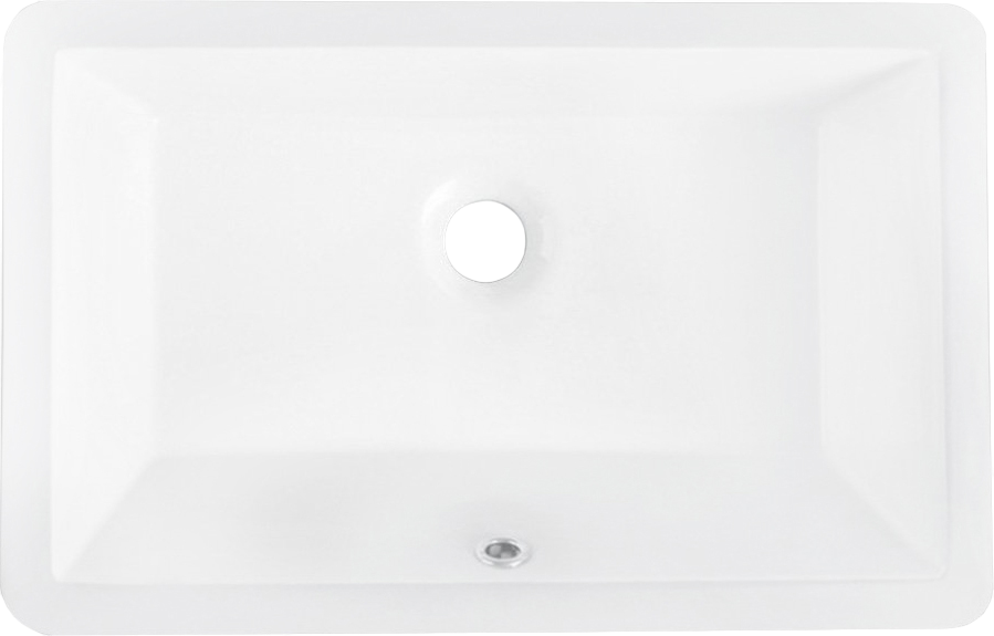 Раковина встраиваемая снизу BelBagno BB1009 53 белая, прямоугольная, фаянс