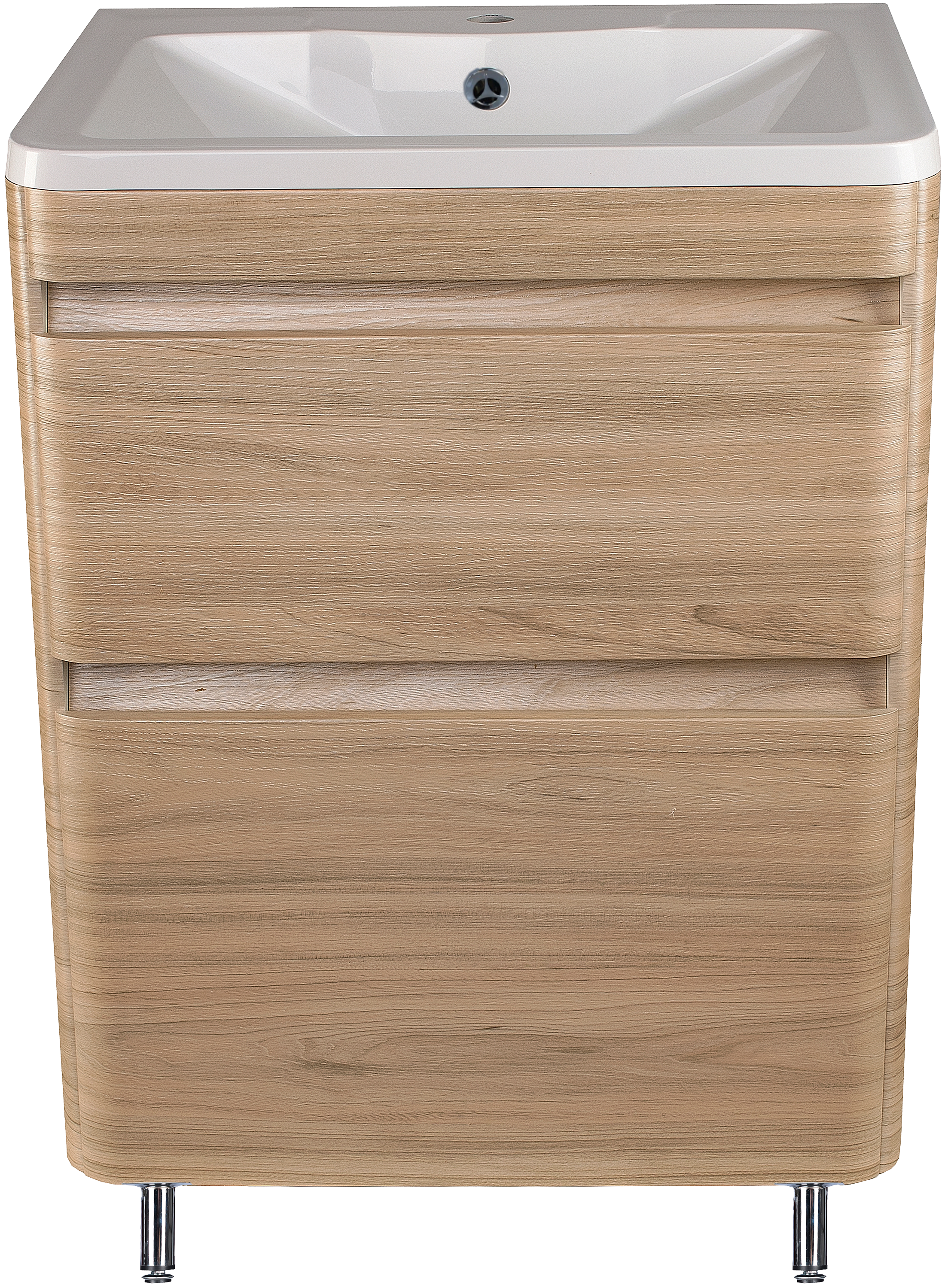 Тумба под раковину без столешницы Style Line Атлантика 60 Люкс Plus, напольная, ясень перламутр