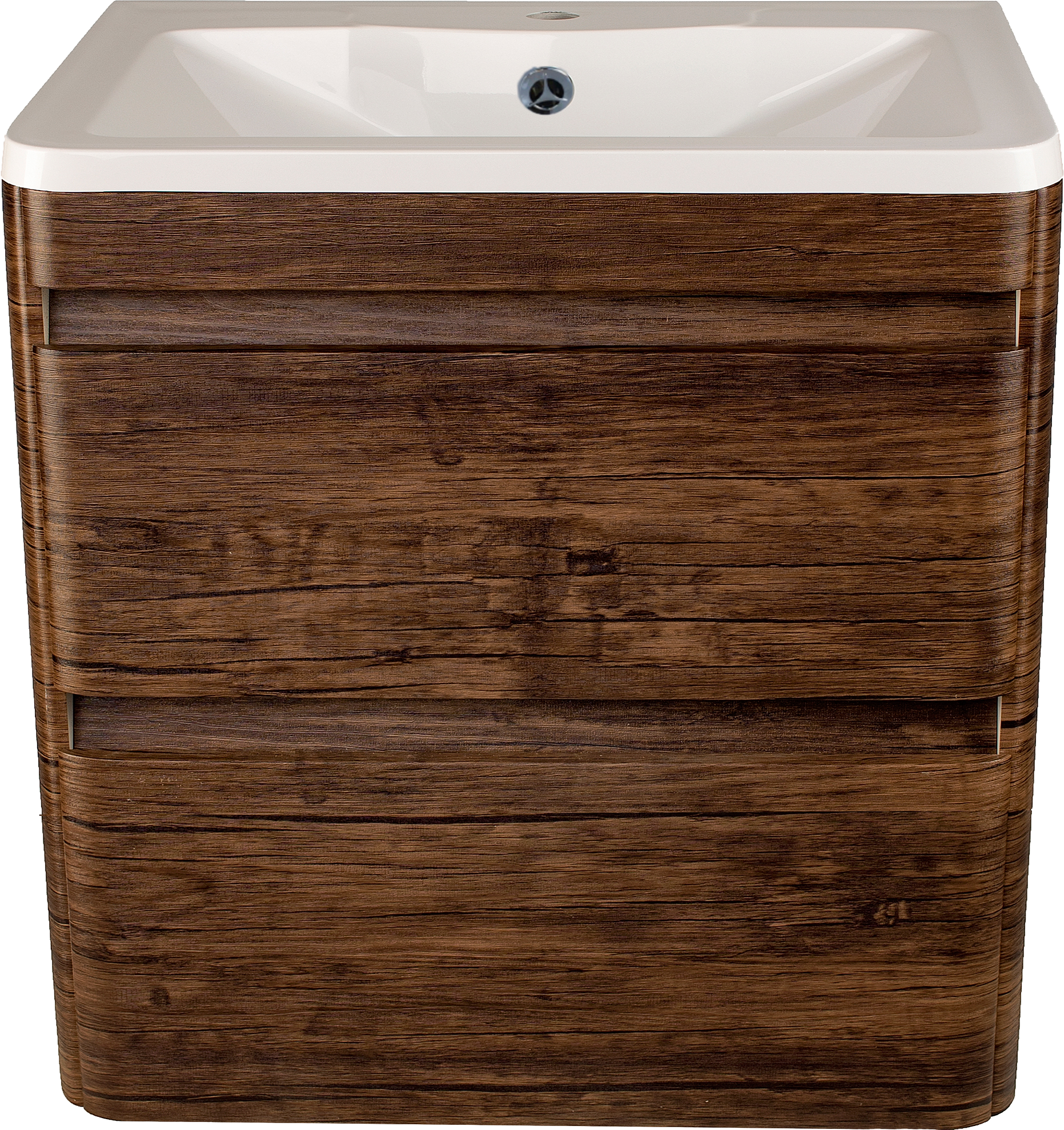 Тумба под раковину без столешницы Style Line Атлантика 60 Люкс Plus, подвесная, старое дерево