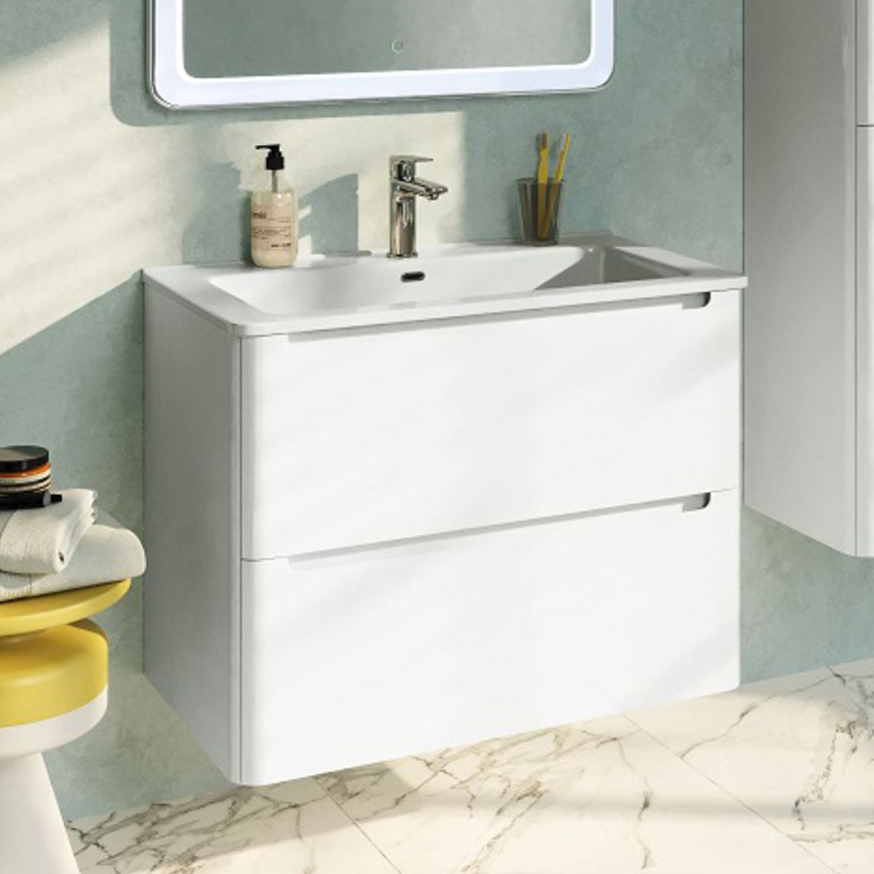 Тумба под раковину без столешницы IDDIS Edifice 80 подвесная, белая