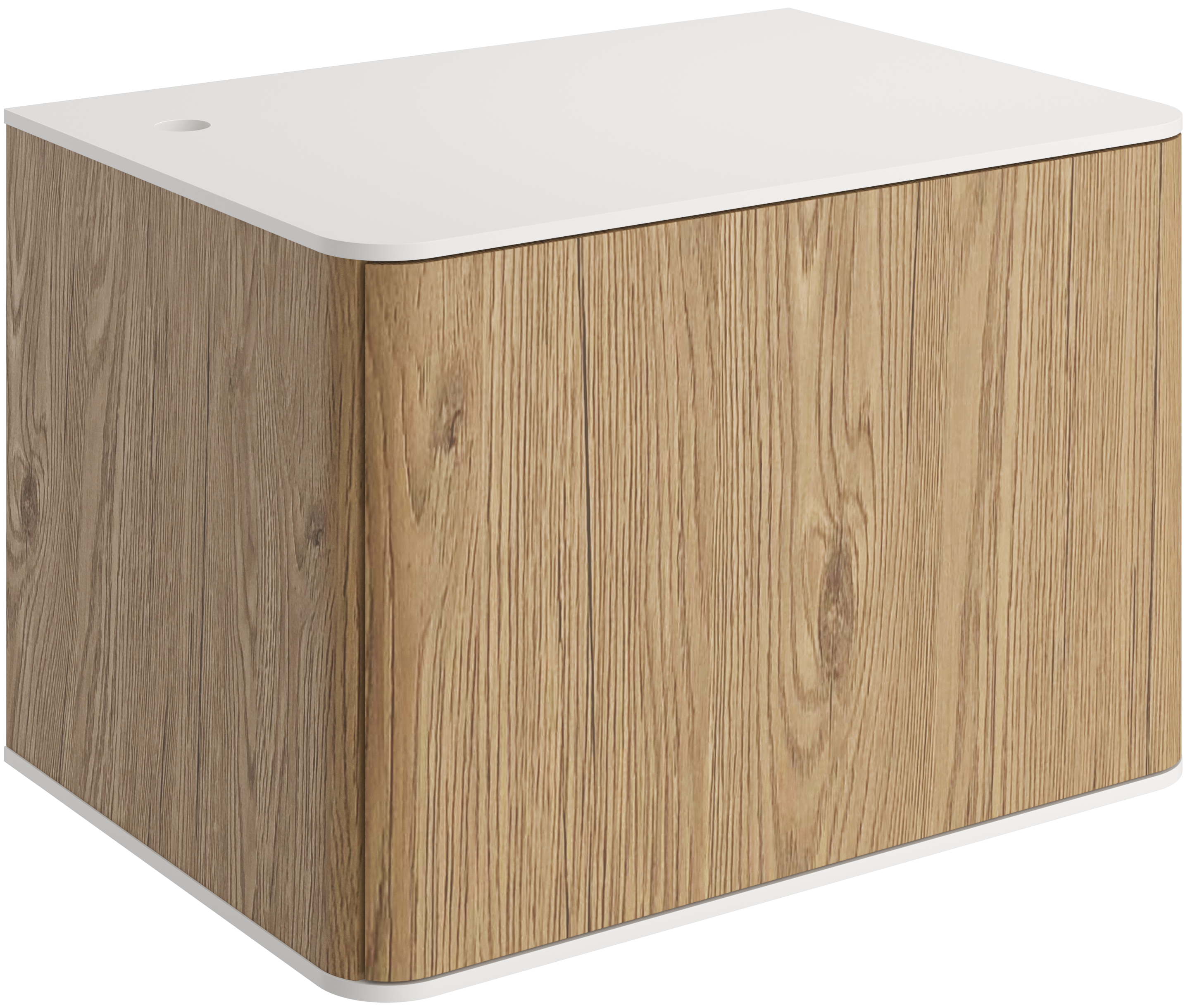 Тумба под раковину со столешницей STWORKI Ноттвиль 60 дуб верона, с отверстием под смеситель