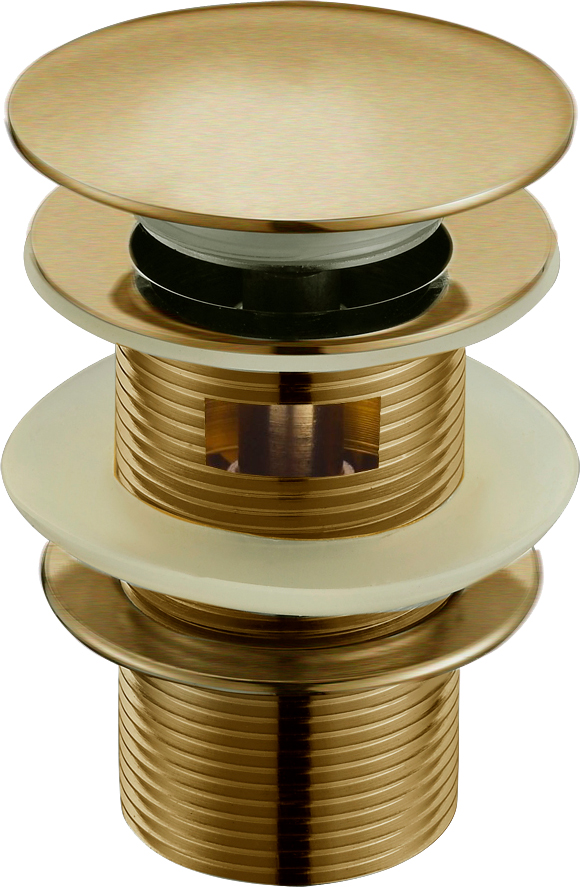 Донный клапан для раковины Boheme Medici 610/2 с переливом, бронза