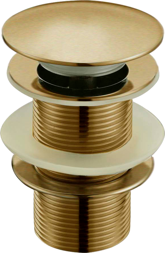 Донный клапан для раковины Boheme Medici 610 без перелива, бронза