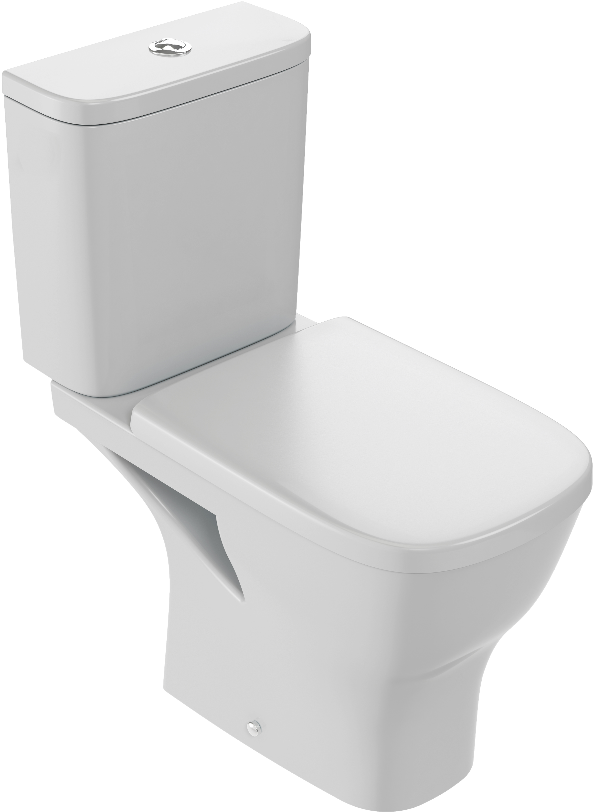 Унитаз-компакт напольный Jacob Delafon Struktura UJAJ102-WTE безободковый с крышкой E70024-WTE