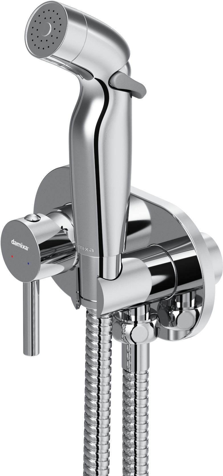 Гигиенический душ Damixa RedBlu Option 212000000 со смесителем, С ВНУТРЕННЕЙ ЧАСТЬЮ