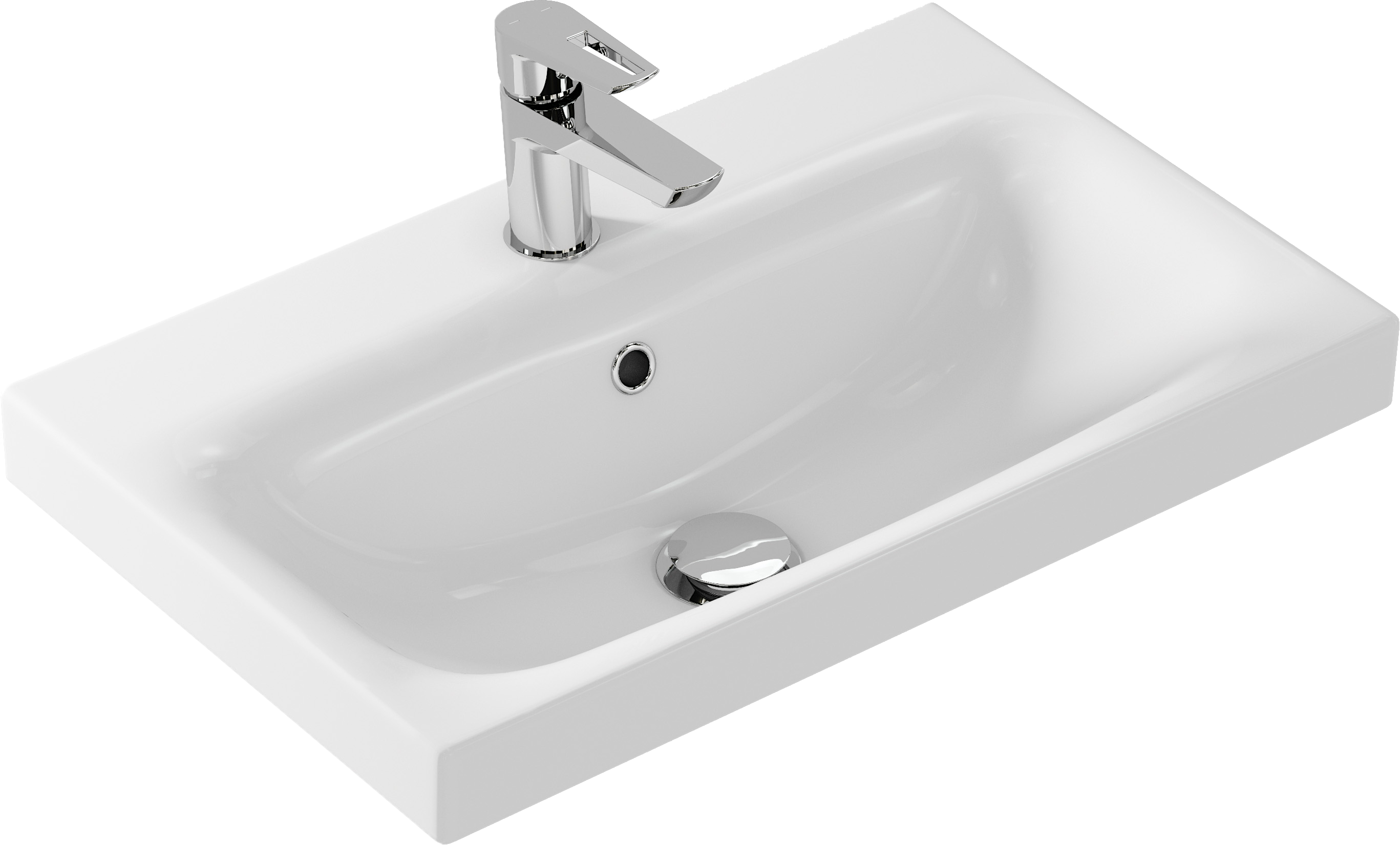 Мебельная раковина Cersanit Moduo slim 60