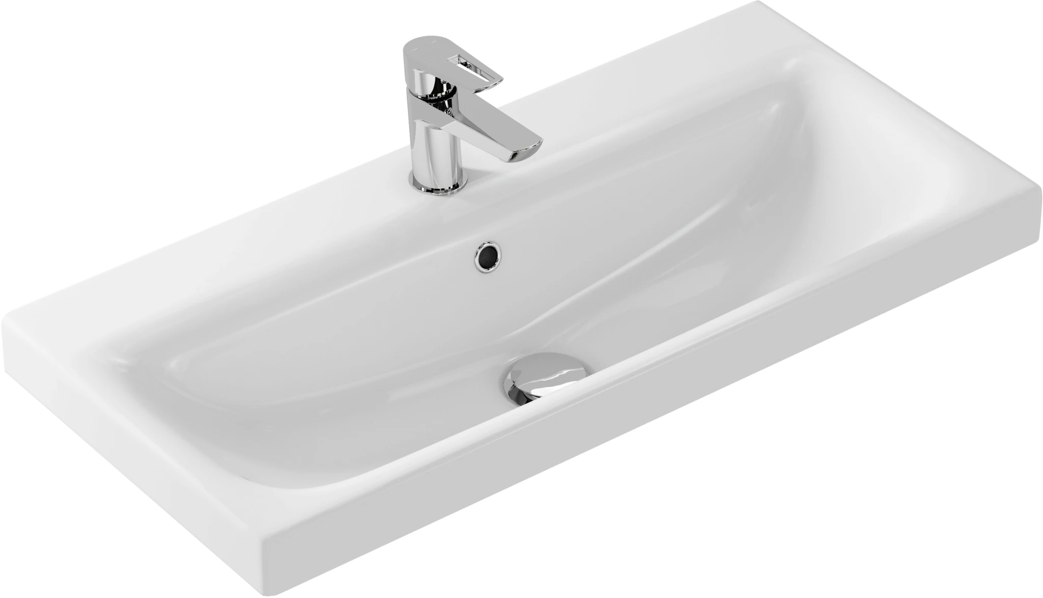 Мебельная раковина Cersanit Moduo slim 80