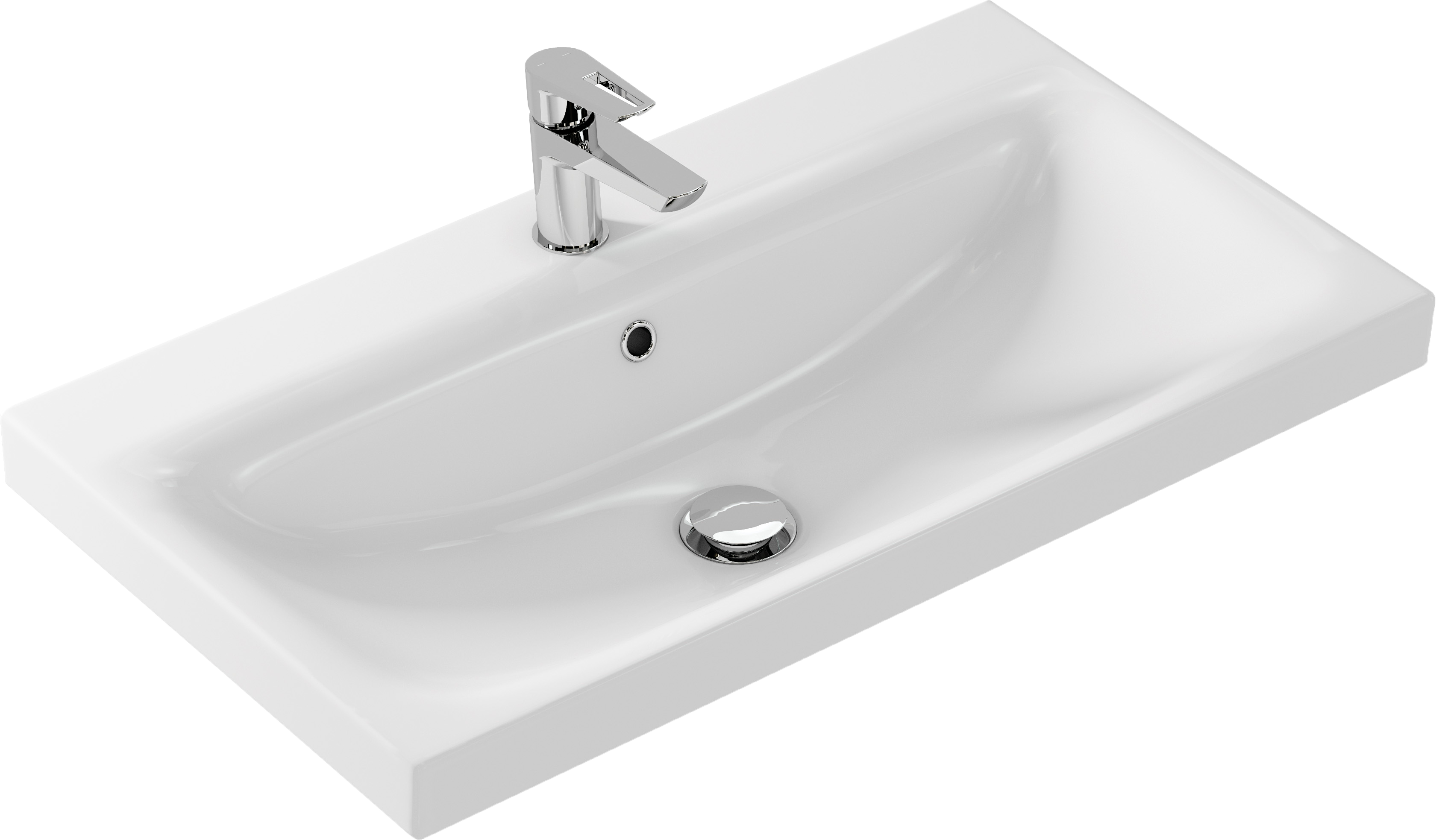 Мебельная раковина Cersanit Moduo 80