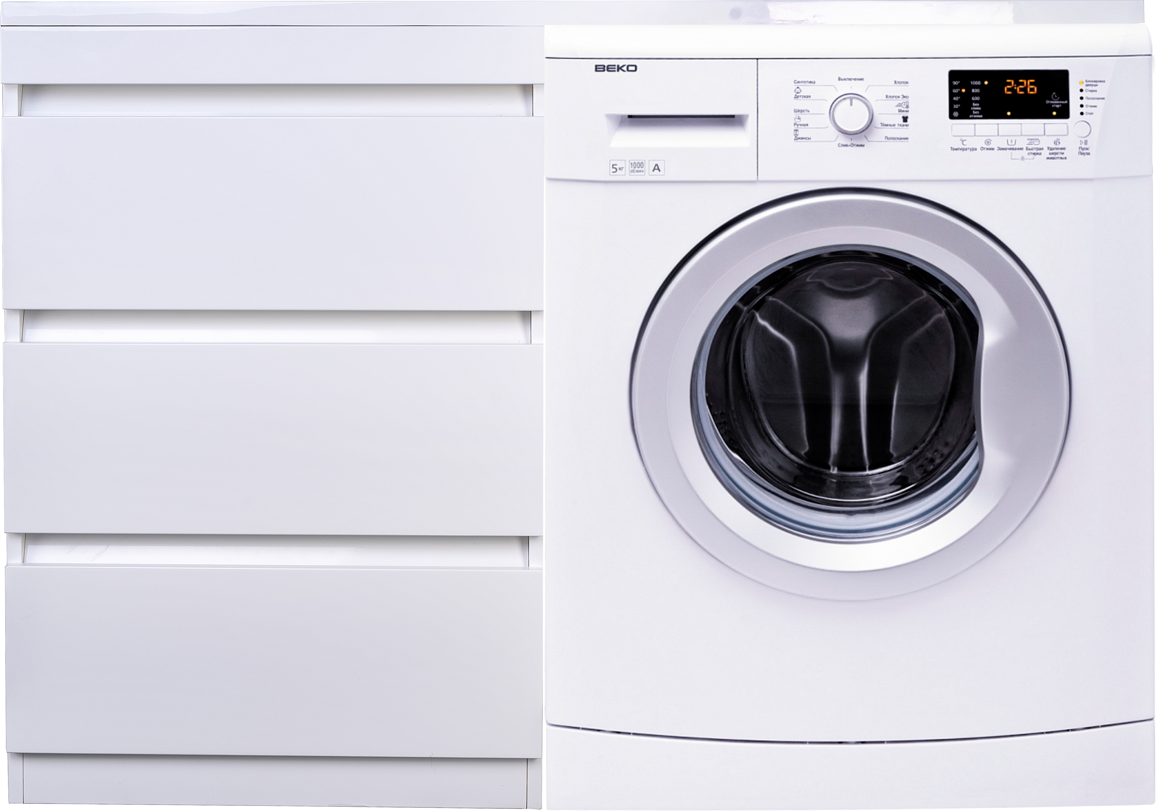 Тумба под раковину без столешницы Style Line Даллас 120 Люкс PLUS, напольная, 3 ящика