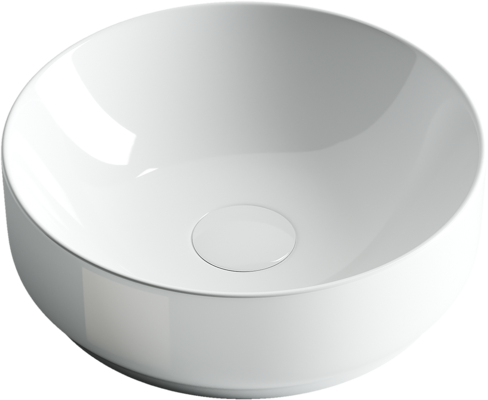 Накладная раковина Ceramicanova Элемент (Element) CN6005 36 белая, круглая