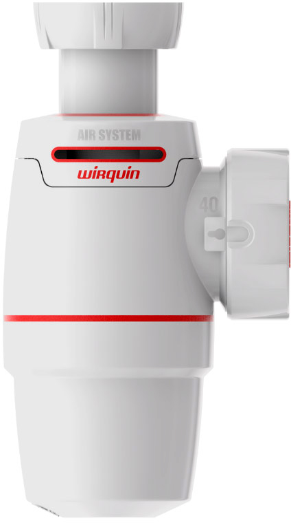 Сифон для раковины Wirquin Neo Air 30987069 32 мм, бутылочный, белый