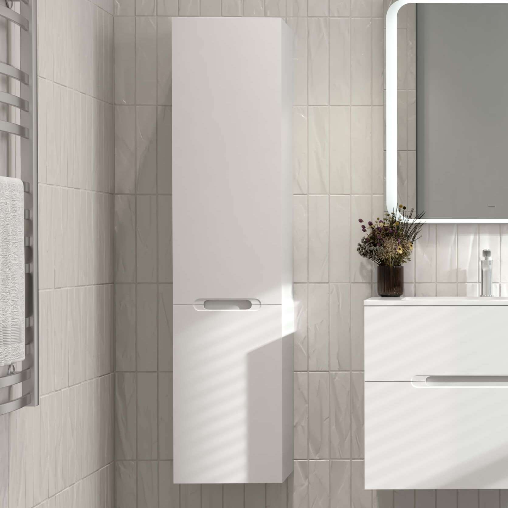 Шкаф-пенал для ванной Jorno Modul 35