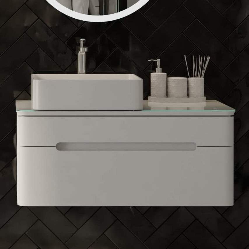 Тумба с раковиной Jorno Shine 90 подвесная